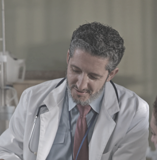 Image of Dr. Abdul Abdellatif treating an sHPT patient with CKD on hemodialysis